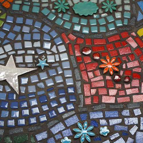 mosaic tile close up